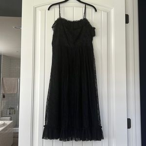 Black Tulle with Velvet detail Dress